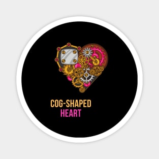 Cog-Shaped Heart Magnet